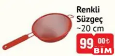 RENKLİ SÜZGEÇ 20 CM